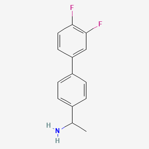 molecular formula C14H13F2N B12087989 1-(3',4'-Difluoro-[1,1'-biphenyl]-4-yl)ethanamine 