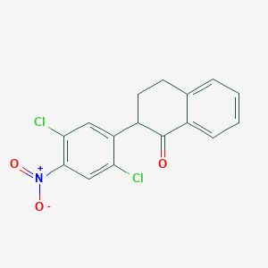 molecular formula C16H11Cl2NO3 B12088017 2-(2,5-Dichloro-4-nitrophenyl)-3,4-dihydronaphthalen-1(2H)-one 