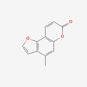 molecular formula C12H8O3 B1208803 7H-Furo(2,3-f)(1)benzopyran-7-one, 4-methyl- CAS No. 27038-40-0