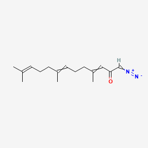 molecular formula C16H24N2O B1208805 1-Diazo-4,8,12-trimethyltrideca-3,7,11-trien-2-one 