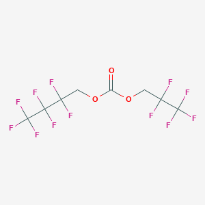 molecular formula C8H4F12O3 B12088069 2,2,3,3,4,4,4-Heptafluorobutyl 2,2,3,3,3-pentafluoropropyl carbonate 