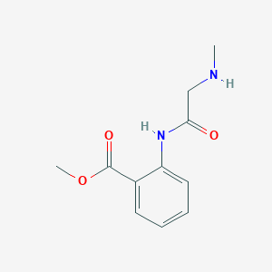 molecular formula C11H14N2O3 B12088121 Methyl 2-[2-(methylamino)acetamido]benzoate 