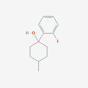 molecular formula C13H17FO B12088159 1-(2-Fluorophenyl)-4-methylcyclohexan-1-ol 