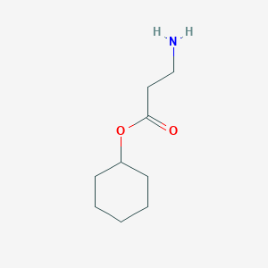 molecular formula C9H17NO2 B12088164 Cyclohexyl 3-aminopropanoate 