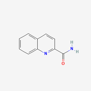 molecular formula C10H8N2O B1208818 Quinoline-2-carboxamide CAS No. 5382-42-3