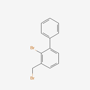 molecular formula C13H10Br2 B12088201 2-Bromo-3-(bromomethyl)-1,1'-biphenyl 
