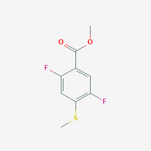 molecular formula C9H8F2O2S B12088207 Methyl 2,5-difluoro-4-(methylsulfanyl)benzoate CAS No. 918967-69-8