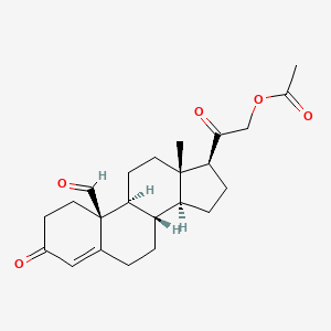 molecular formula C23H30O5 B1208821 19-Oxo-11-deoxycorticosterone acetate CAS No. 88378-35-2