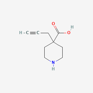 molecular formula C9H13NO2 B12088218 4-(Prop-2-yn-1-yl)piperidine-4-carboxylic acid 
