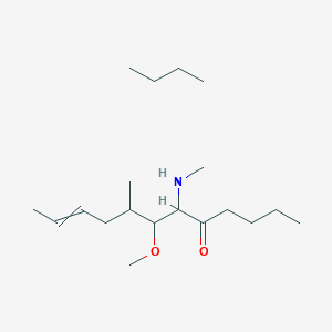 molecular formula C19H39NO2 B12088241 (7R,8R,10E)-7-Methoxy-8-methyl-6-(methylamino)dodec-10-en-5-one--butane (1/1) CAS No. 83602-43-1