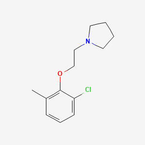 molecular formula C13H18ClNO B1208825 1-[2-(2-Chloro-6-methylphenoxy)ethyl]pyrrolidine 
