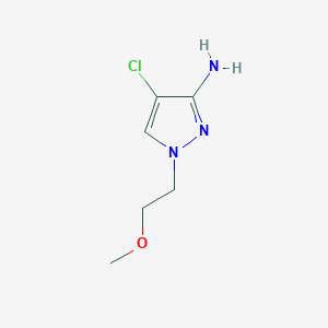 molecular formula C6H10ClN3O B12088258 4-chloro-1-(2-methoxyethyl)-1H-pyrazol-3-amine 