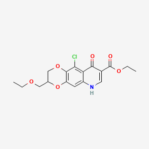 molecular formula C17H18ClNO6 B1208828 Quincarbate CAS No. 54340-59-9