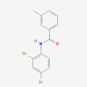 molecular formula C14H11Br2NO B12088281 N-(2,4-dibromophenyl)-3-methylbenzamide 