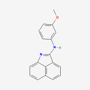 molecular formula C18H14N2O B1208830 N-(3-甲氧基苯基)-2-苯并[cd]吲哚胺 