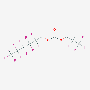 molecular formula C10H4F16O3 B12088304 2,2,3,3,3-Pentafluoropropyl 1H,1H-perfluorohexyl carbonate 