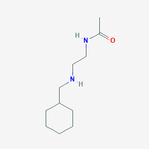 molecular formula C11H22N2O B12088350 N-{2-[(cyclohexylmethyl)amino]ethyl}acetamide 