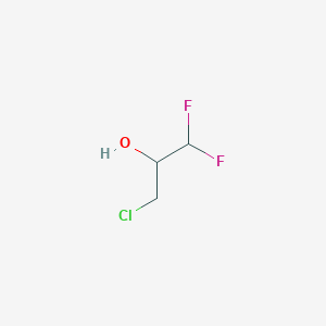 molecular formula C3H5ClF2O B12088374 3-Chloro-1,1-difluoropropan-2-ol CAS No. 2058331-78-3
