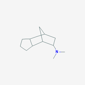 molecular formula C12H21N B12088385 4,7-Methano-1H-inden-5-amine, octahydro-N,N-dimethyl- CAS No. 101738-74-3