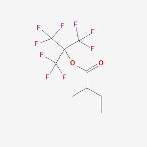 molecular formula C9H9F9O2 B12088392 Nonafluoro-tert-butyl 2-methylbutyrate CAS No. 914637-47-1