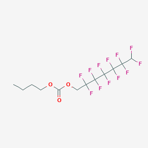 molecular formula C12H12F12O3 B12088398 Butyl 1H,1H,7H-perfluorohexyl carbonate 