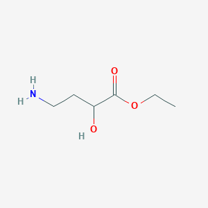 molecular formula C6H13NO3 B12088404 Ethyl 4-amino-2-hydroxybutanoate 