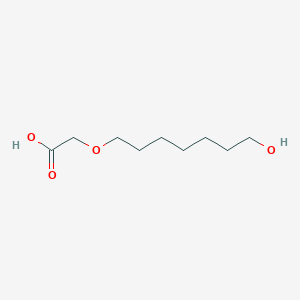 molecular formula C9H18O4 B12088419 Acetic acid, 2-[(7-hydroxyheptyl)oxy]- CAS No. 1000018-55-2