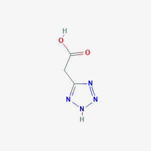 molecular formula C3H4N4O2 B1208844 1H-Tetrazole-5-acetic acid CAS No. 21743-75-9