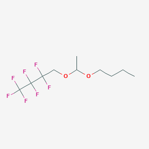 molecular formula C10H15F7O2 B12088445 4-(1-Butoxyethoxy)-1,1,1,2,2,3,3-heptafluorobutane 