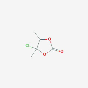 molecular formula C5H7ClO3 B12088450 4-Chloro-4,5-dimethyl-1,3-dioxolan-2-one CAS No. 5368-01-4