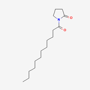 molecular formula C16H29NO2 B1208848 1-Lauroyl-2-pyrrolidinone CAS No. 66283-26-9
