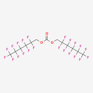 molecular formula C13H4F22O3 B12088507 Bis(1H,1H-perfluorohexyl) carbonate 