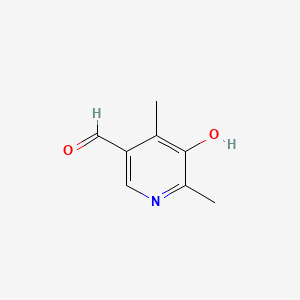 molecular formula C8H9NO2 B1208851 5-羟基-4,6-二甲基烟醛 CAS No. 32453-97-7