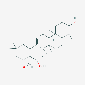 molecular formula C30H48O3 B12088513 3beta,16beta-Dihydroxyolean-12-en-28-al 
