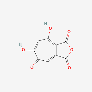molecular formula C9H4O6 B1208852 Stipitatonic acid CAS No. 606-39-3