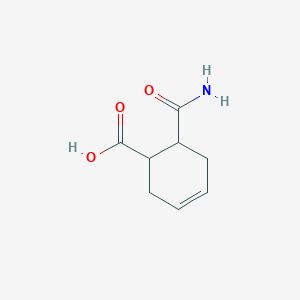molecular formula C8H11NO3 B1208854 3-环己烯-1-甲酸，6-(氨基羰基)- CAS No. 2028-12-8