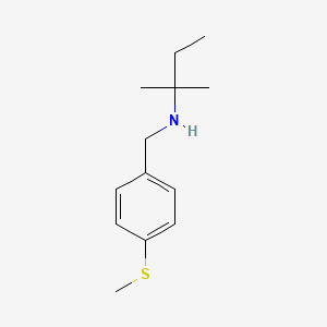 molecular formula C13H21NS B12088552 (2-Methylbutan-2-yl)({[4-(methylsulfanyl)phenyl]methyl})amine 