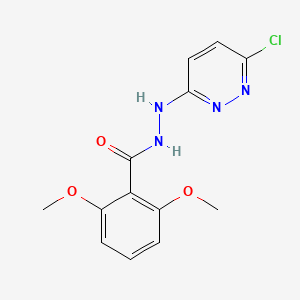 molecular formula C13H13ClN4O3 B12088584 N'1-(6-chloropyridazin-3-yl)-2,6-dimethoxybenzene-1-carbohydrazide CAS No. 223580-47-0