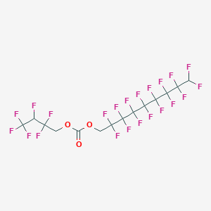 molecular formula C14H6F22O3 B12088598 1H,1H,9H-Perfluorononyl 2,2,3,4,4,4-hexafluorobutyl carbonate 