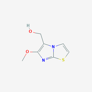 molecular formula C7H8N2O2S B12088616 {6-Methoxyimidazo[2,1-b][1,3]thiazol-5-yl}methanol 