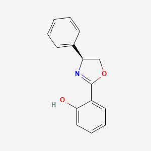 molecular formula C15H13NO2 B12088647 Phenol, 2-[(4S)-4,5-dihydro-4-phenyl-2-oxazolyl]- 