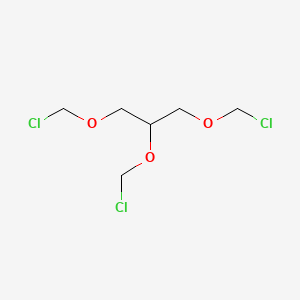 molecular formula C6H11Cl3O3 B1208865 1,2,3-三(氯甲氧基)丙烷 CAS No. 38571-73-2