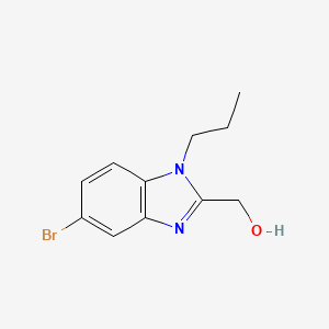 molecular formula C11H13BrN2O B12088655 (5-Bromo-1-propyl-1H-benzo[d]imidazol-2-yl)methanol 