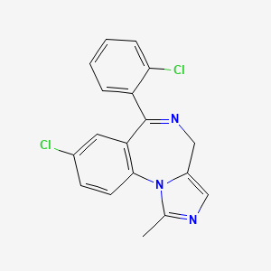 molecular formula C18H13Cl2N3 B1208867 Climazolam CAS No. 59467-77-5