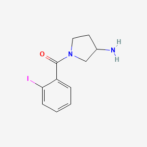 molecular formula C11H13IN2O B12088710 1-(2-Iodobenzoyl)pyrrolidin-3-amine 