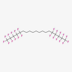 molecular formula C19H18F22 B12088711 Nonadecane, 1,1,1,2,2,3,3,4,4,5,5,15,15,16,16,17,17,18,18,19,19,19-docosafluoro- CAS No. 1980039-11-9