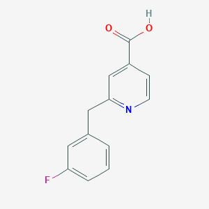 molecular formula C13H10FNO2 B12088726 2-(3-Fluorobenzyl)isonicotinic acid 