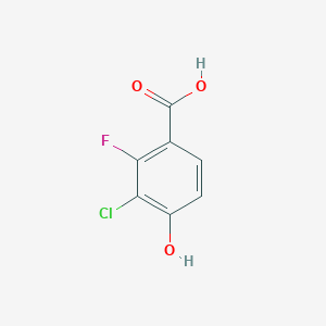 molecular formula C7H4ClFO3 B12088730 3-Chloro-2-fluoro-4-hydroxybenzoic acid CAS No. 860296-15-7