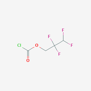 molecular formula C4H3ClF4O2 B12088779 1,1,3-Trihydroperfluoropropyl chloroformate 