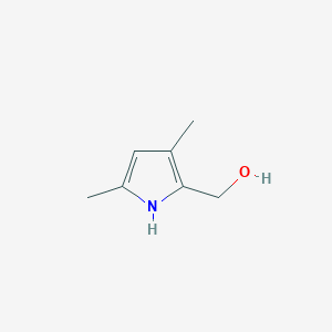molecular formula C7H11NO B12088786 1H-Pyrrole-2-methanol, 3,5-dimethyl- 